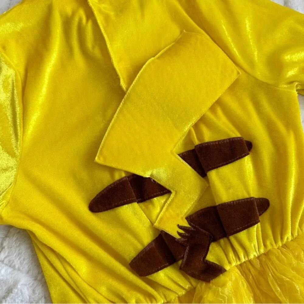Pokemon | Girls Long Sleeve Pikachu Dress Costume | Size 8/10